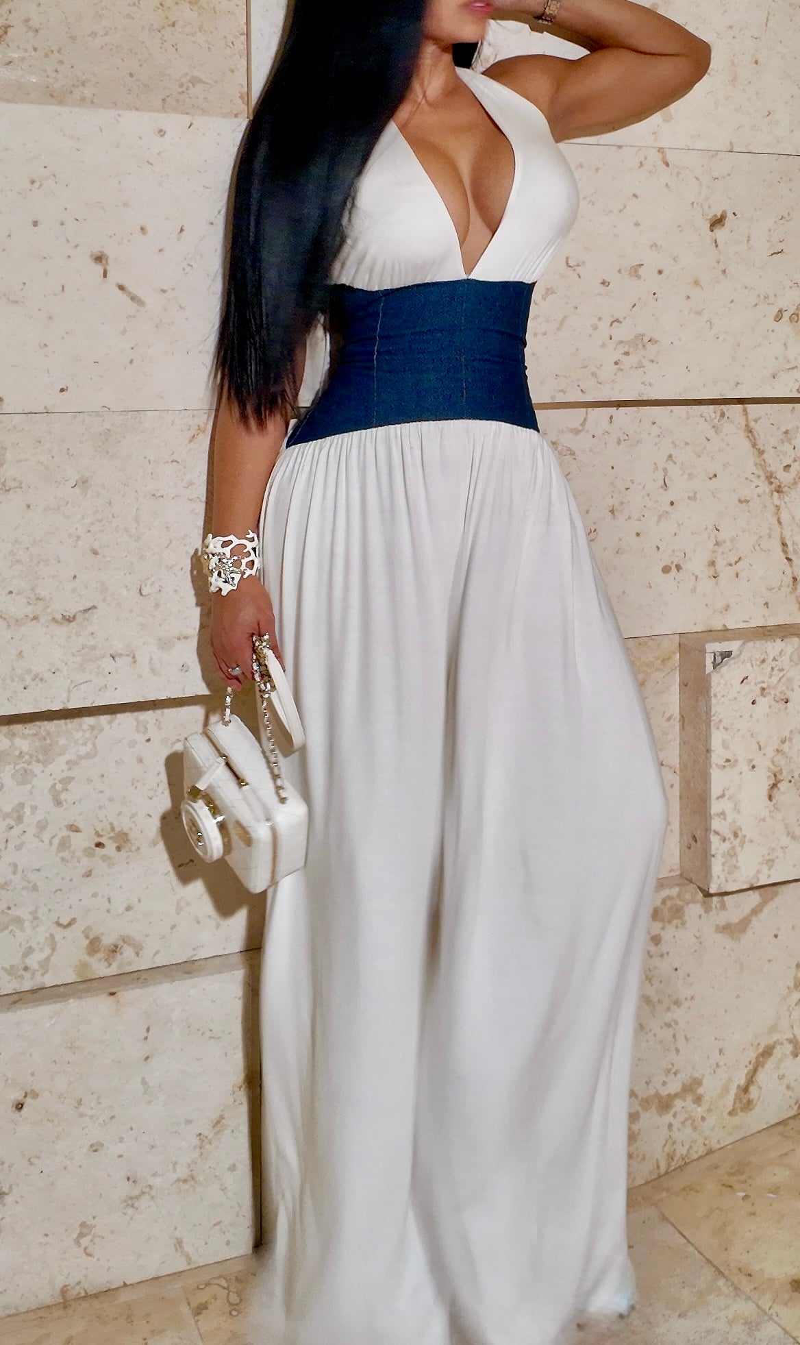 "Fine Forever" Denim Jumpsuit