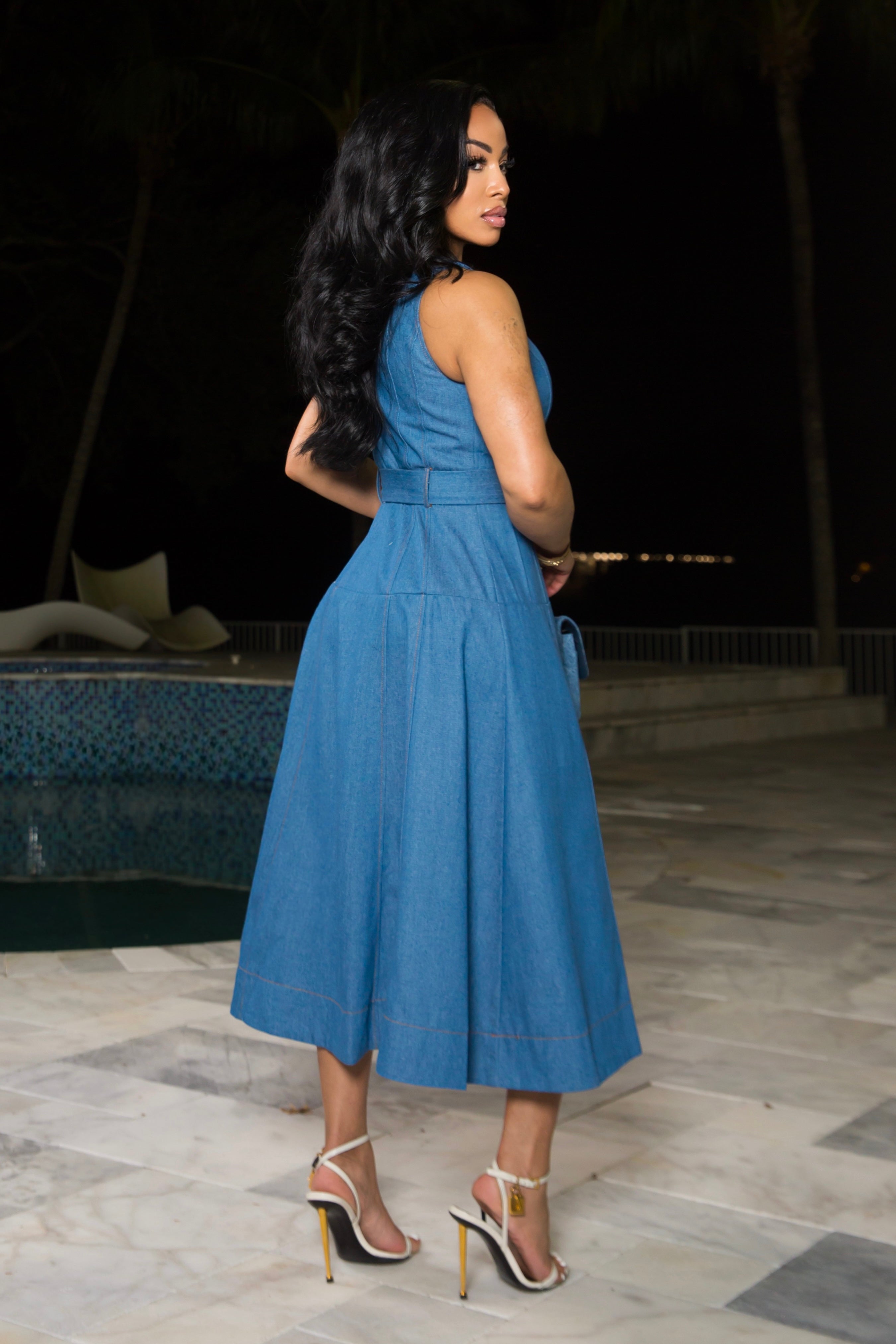 "So Sophisticated" Denim Dress