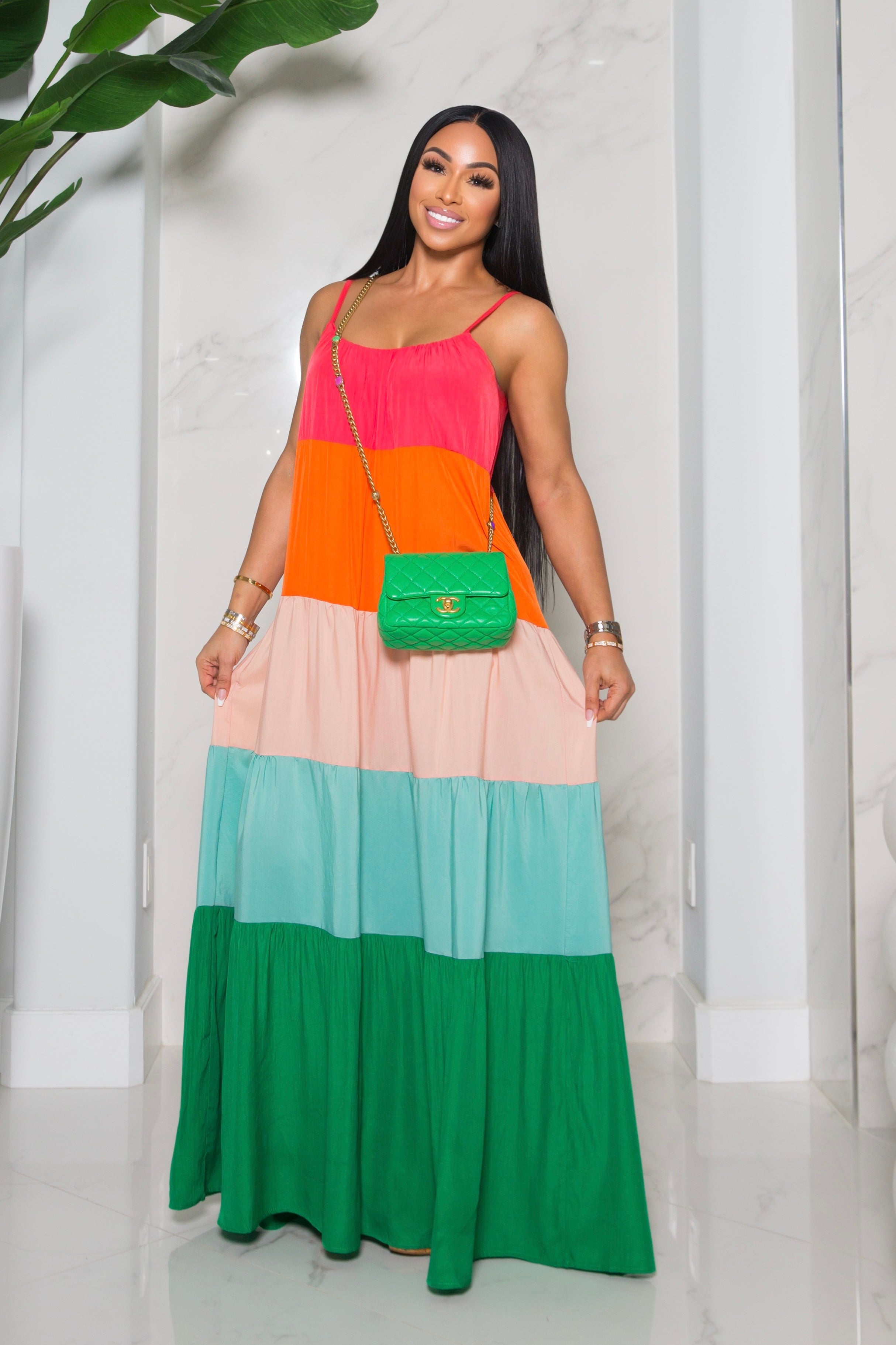 “Sunset Sorbet" Dress
