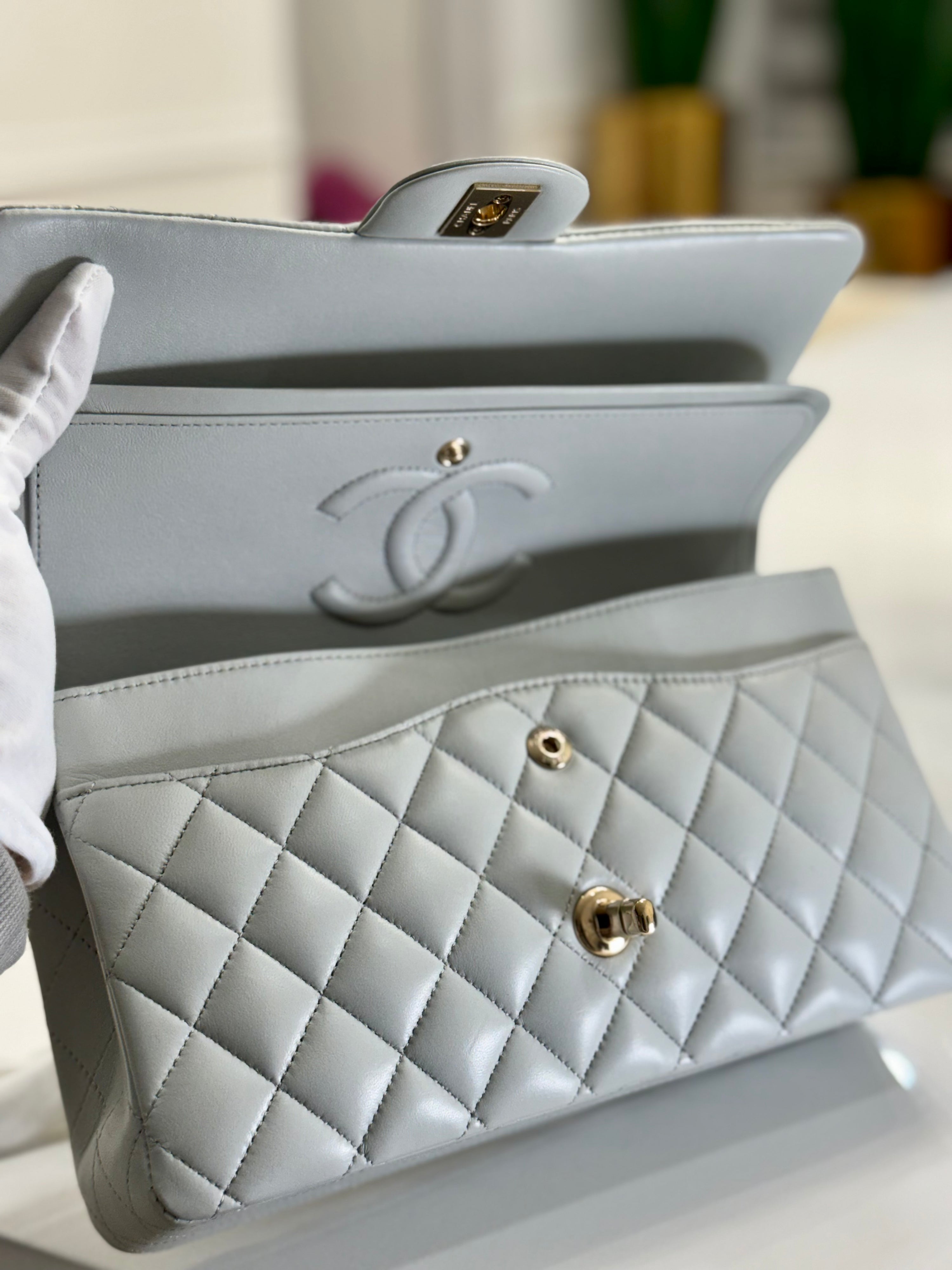 Chanel Lambskin Medium Double Flap