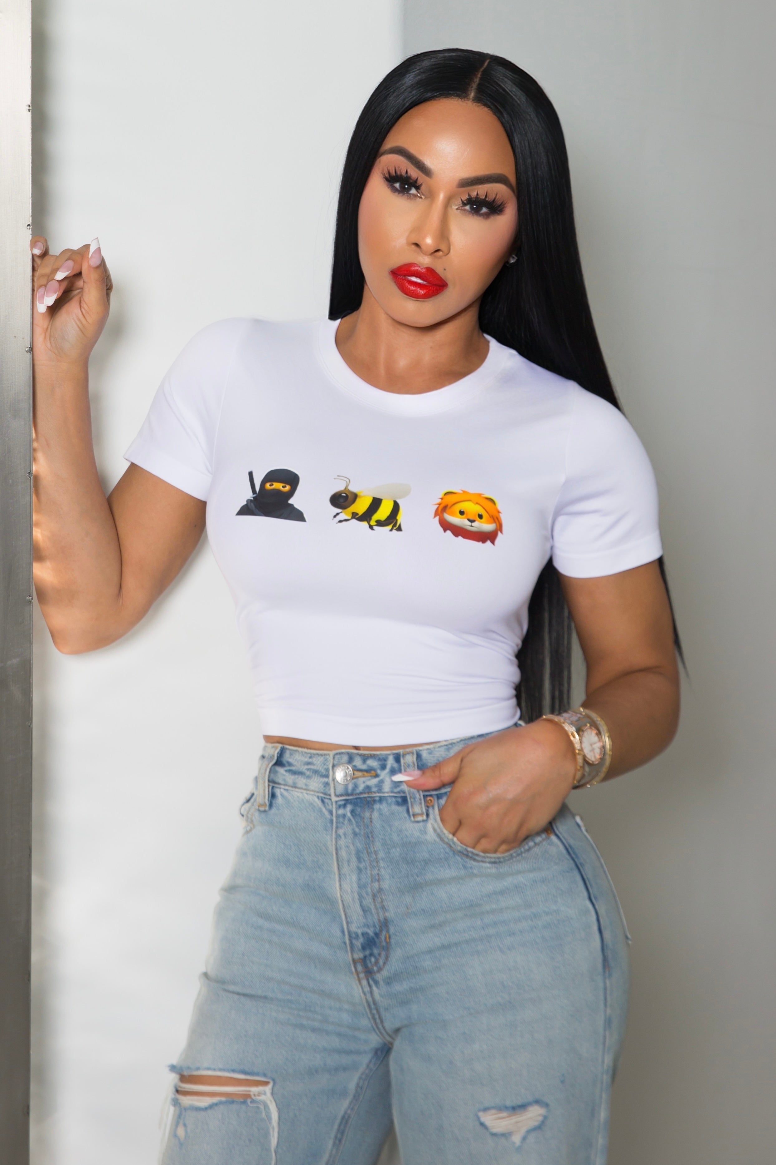 "Say Less" Stretch Tee