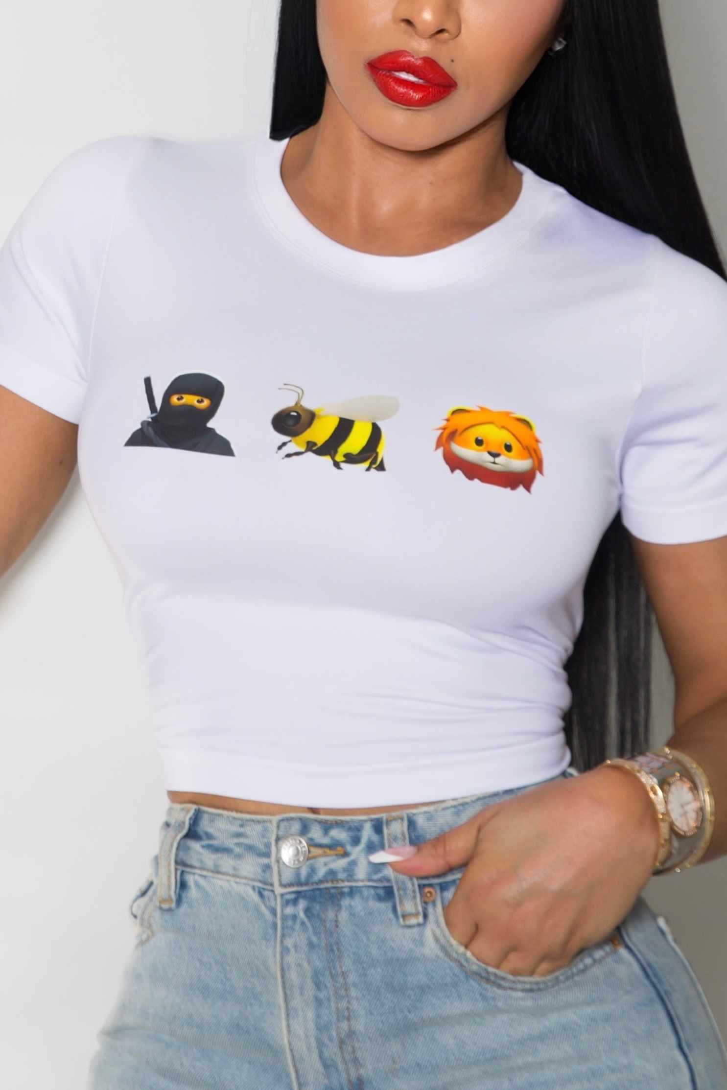 "Say Less" Stretch Tee