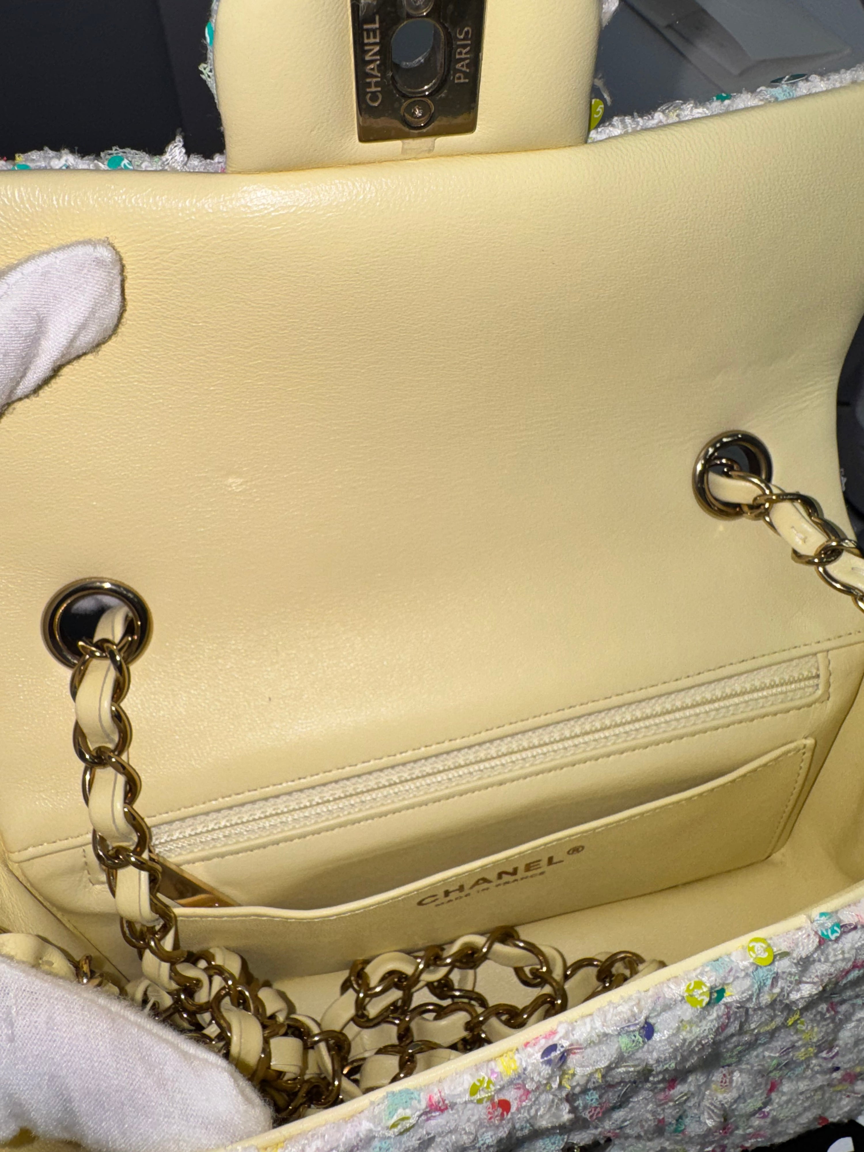 Chanel Sequin Tweed Bag