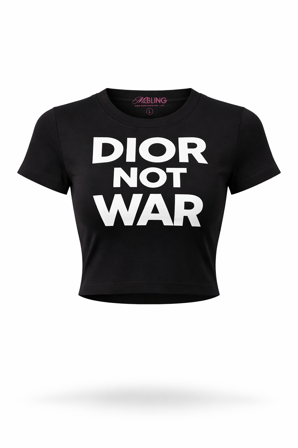 "DIOR NOT WAR" Stretch Tee