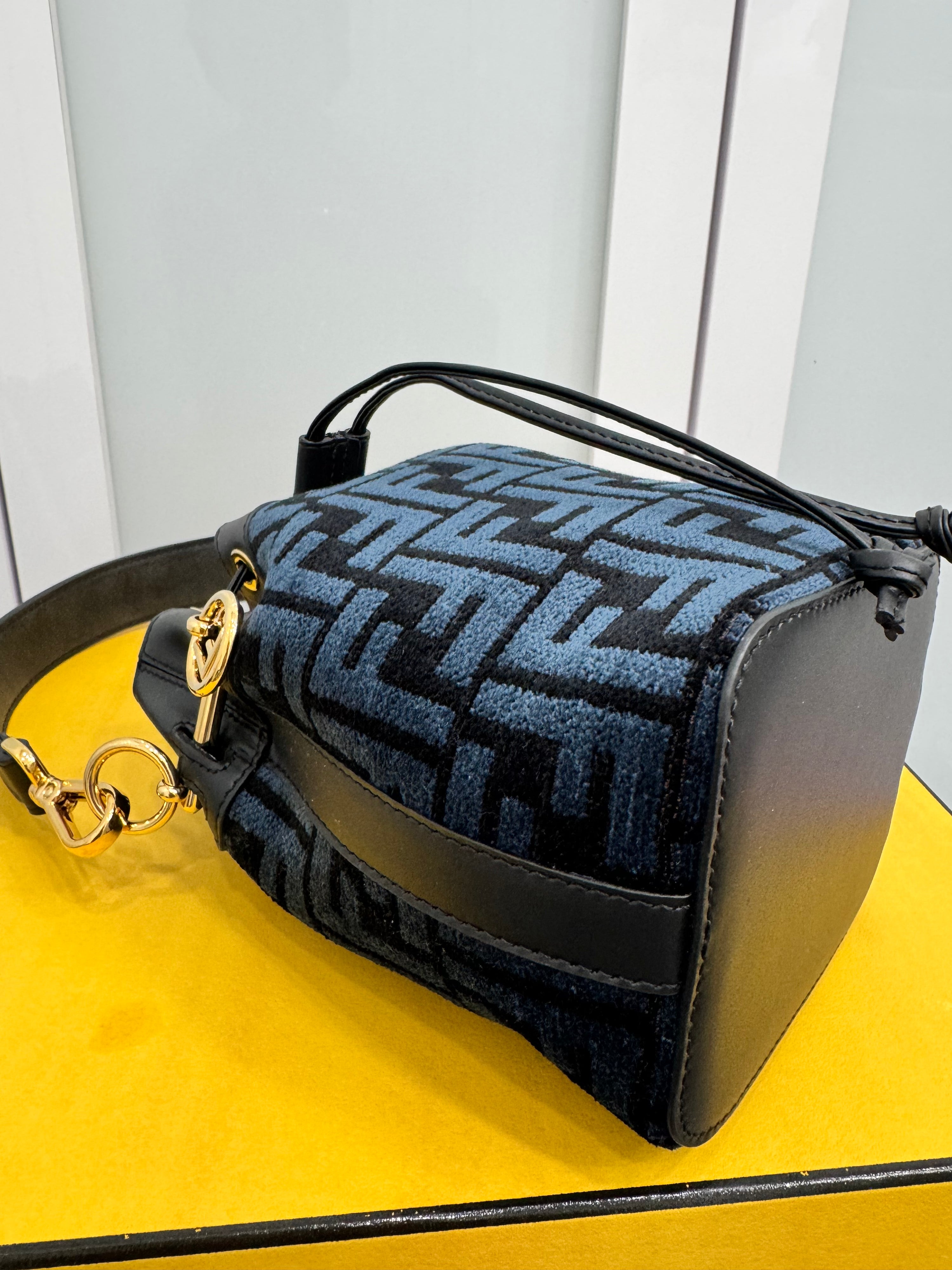 Fendi Zuccu mini bag and boots (38.5)