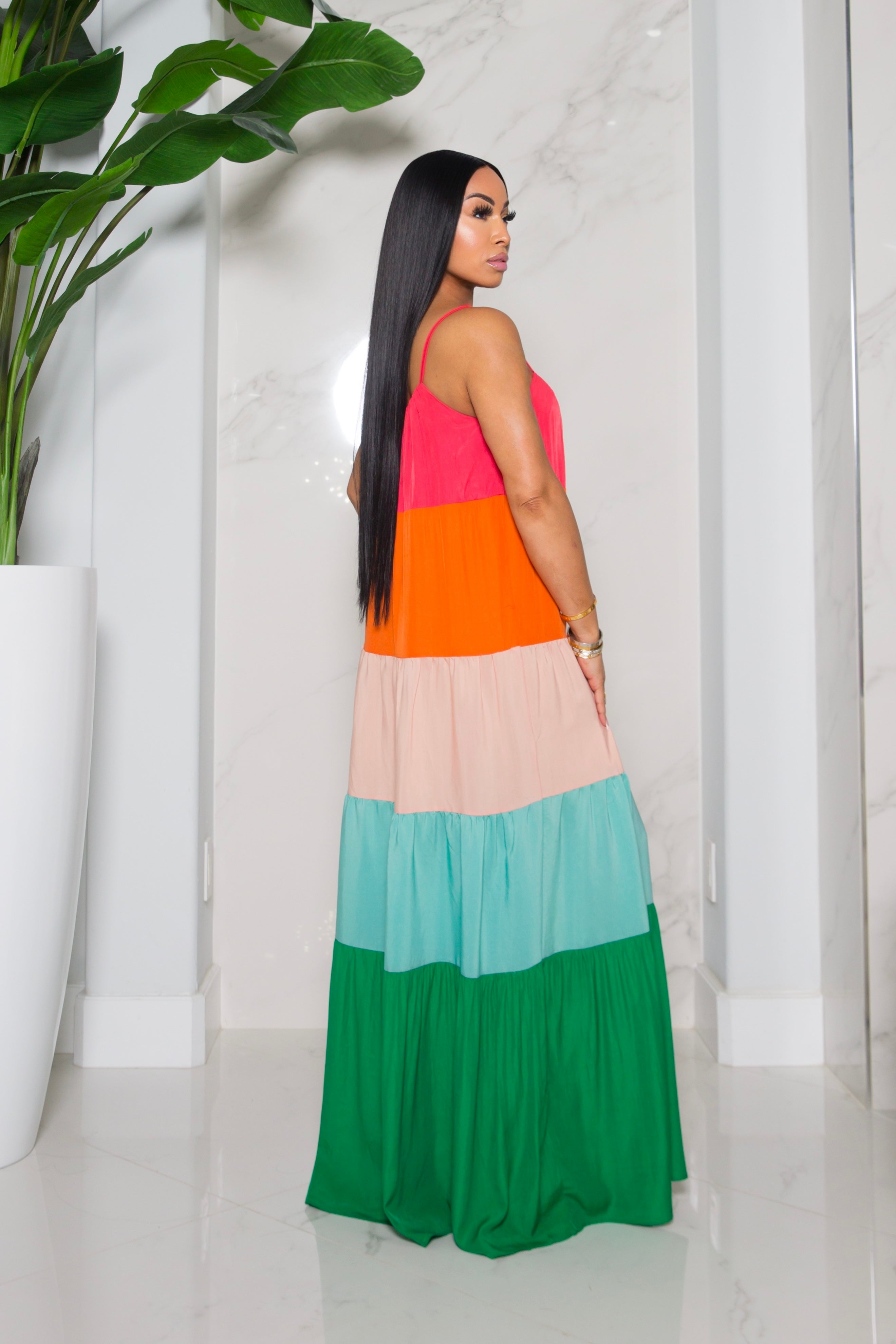 “Sunset Sorbet" Dress
