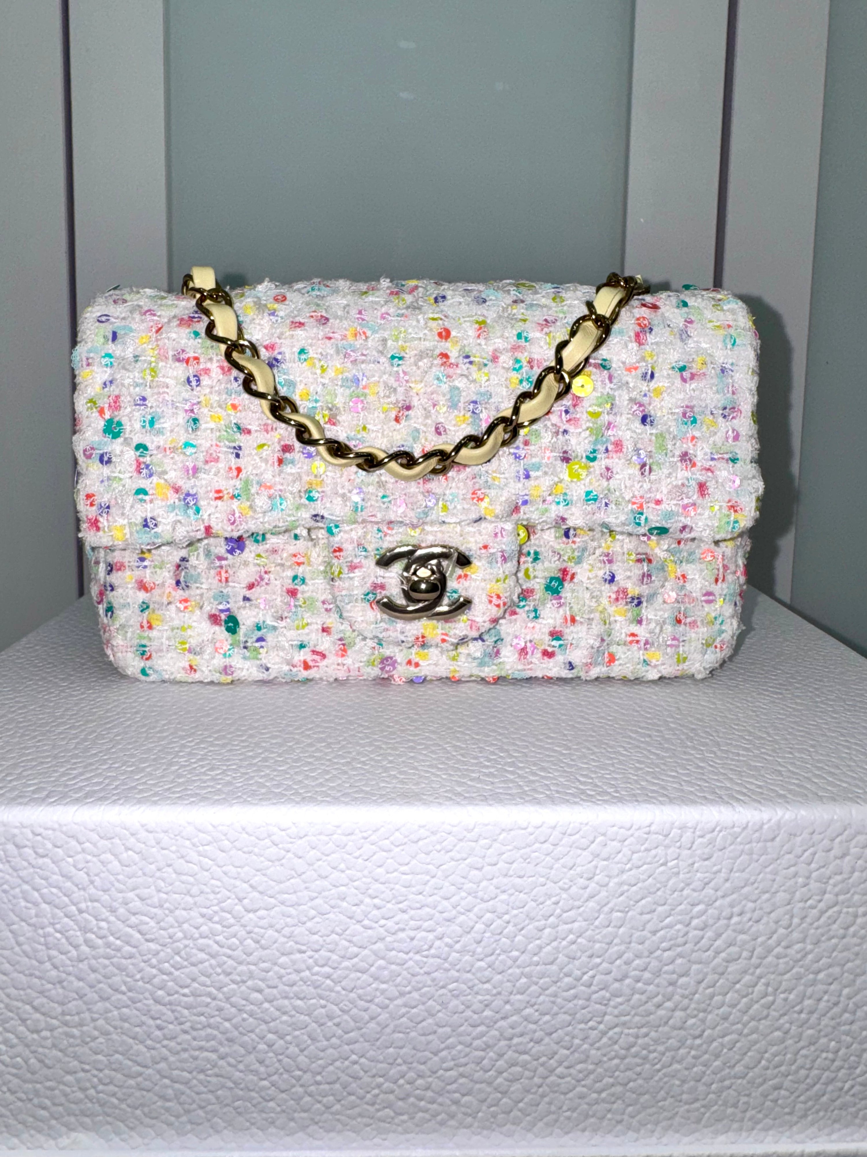 Chanel Sequin Tweed Bag