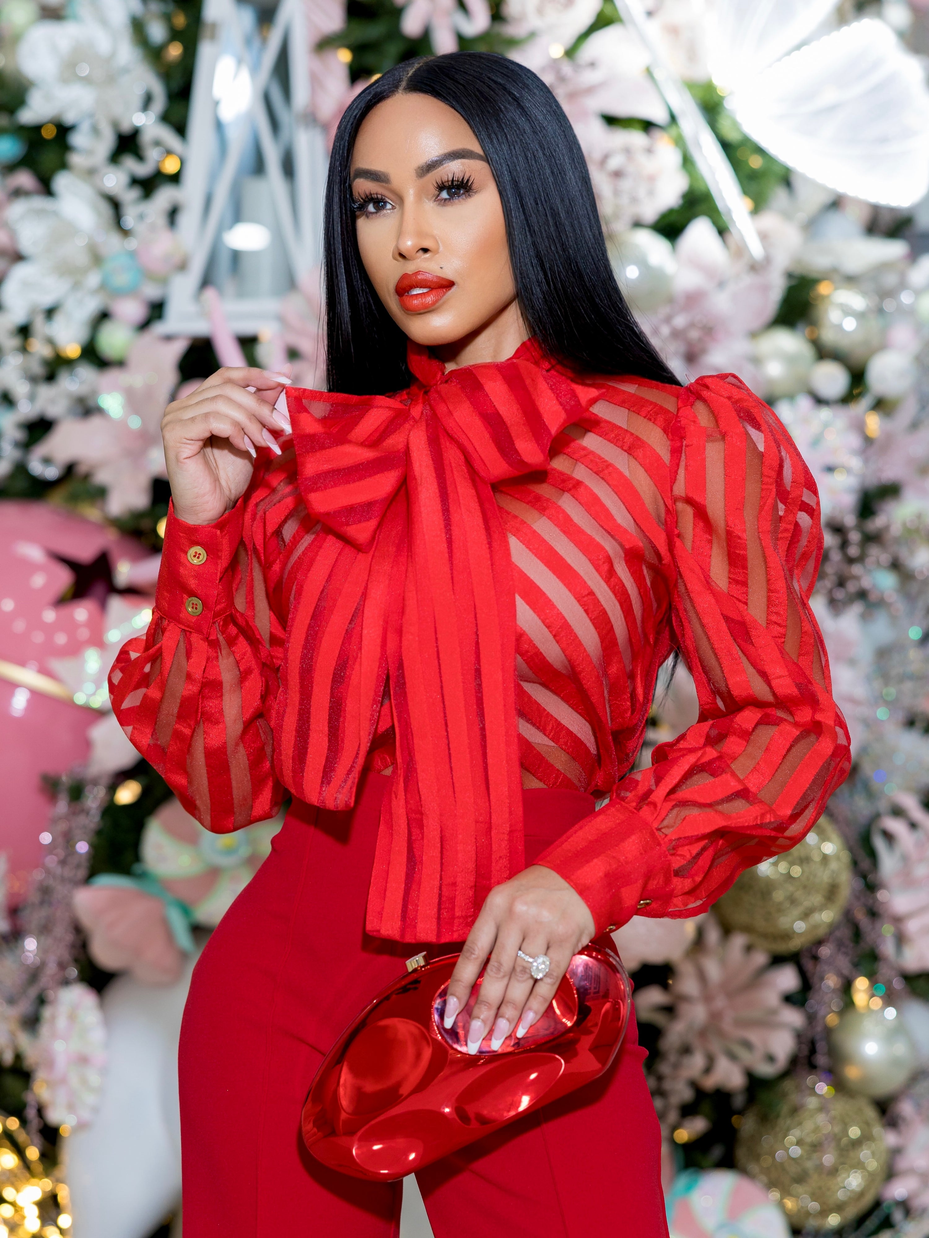 “Valentino” Chiffon Blouse