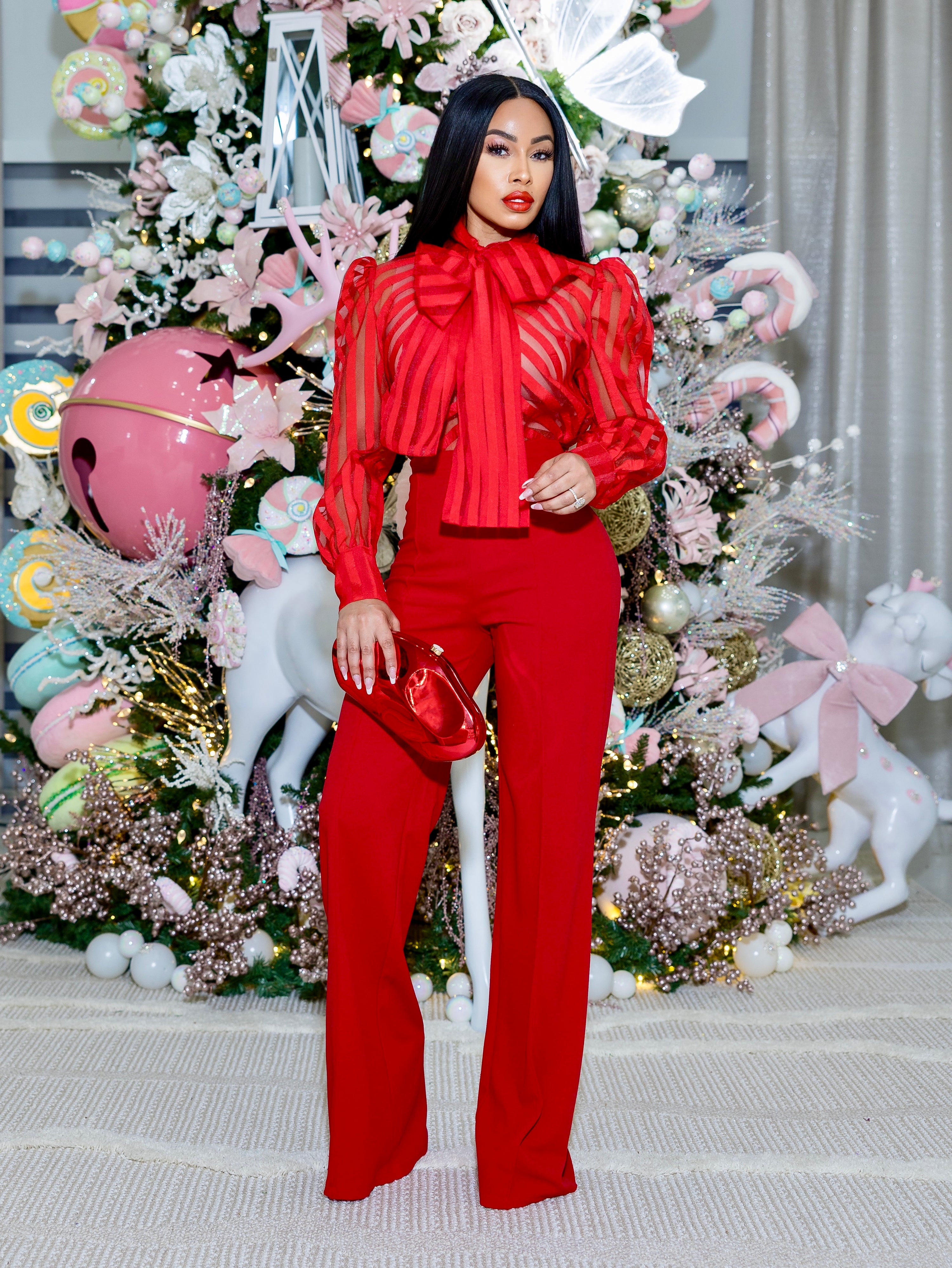 “Valentino” Chiffon Blouse